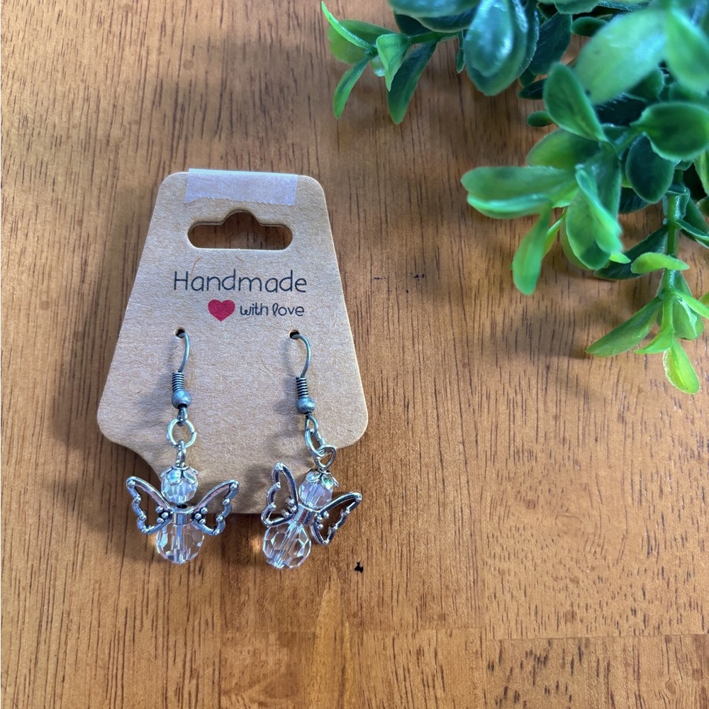 Handmade angel earrings